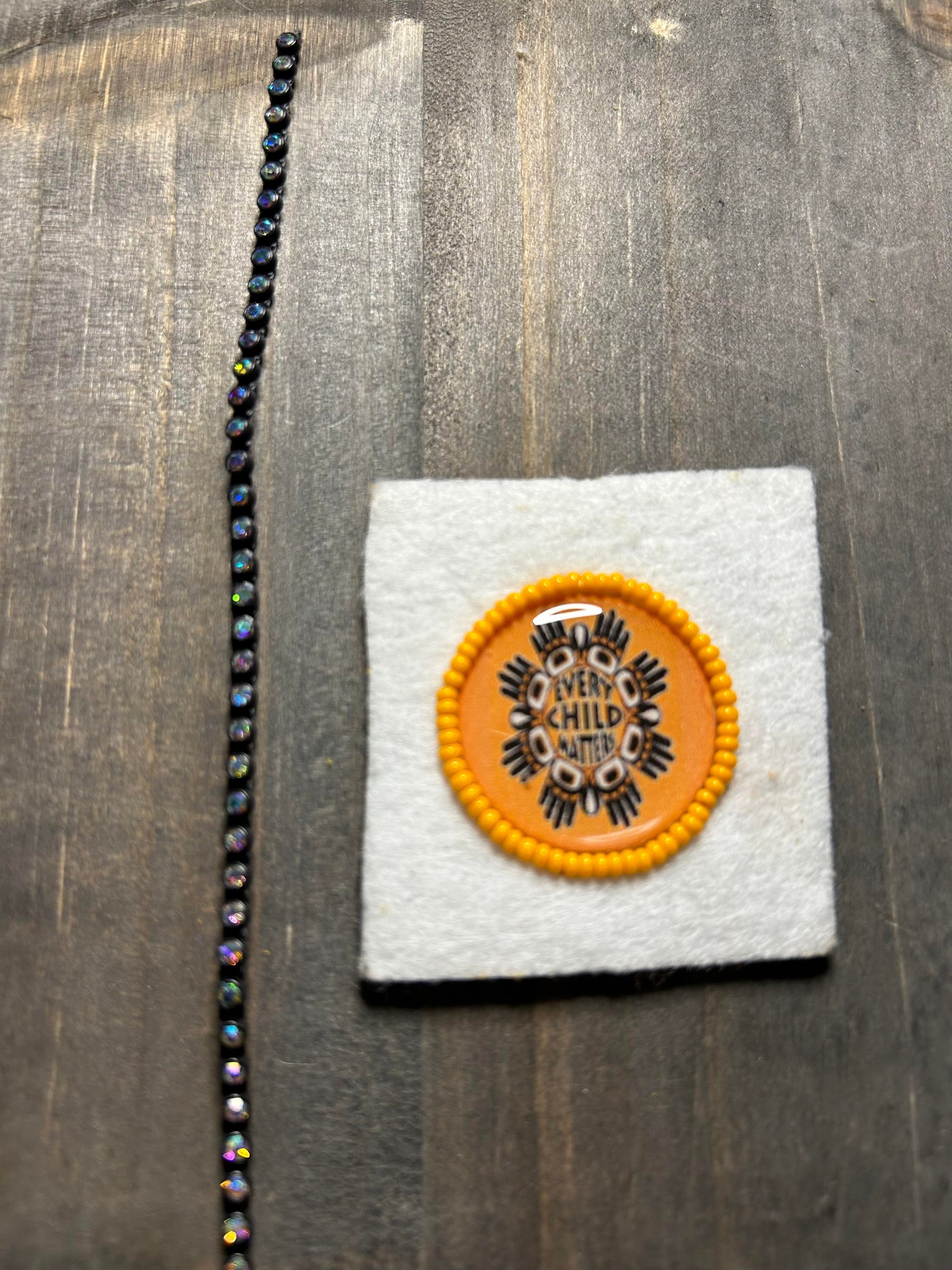 Get your beadwork and banding you want to add.